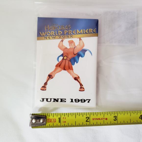 NWOT-Vintage Disney Hercules World Premiere June '97 Metal Collectible Pin - Picture 3 of 5